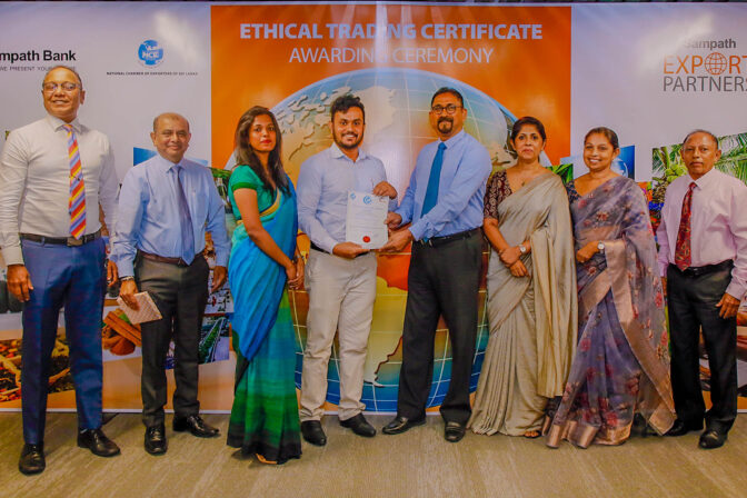 RECEIVING OF THE CERTIFICATE OF ETHICAL TRADING