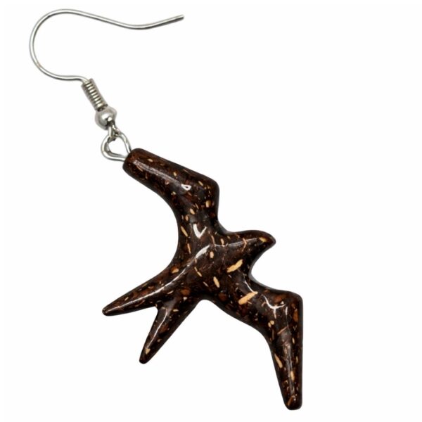 Eagle Shape Coconut Shell Earrings