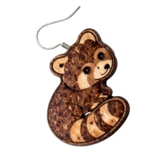 Fox Shape Coconut Shell Earrings