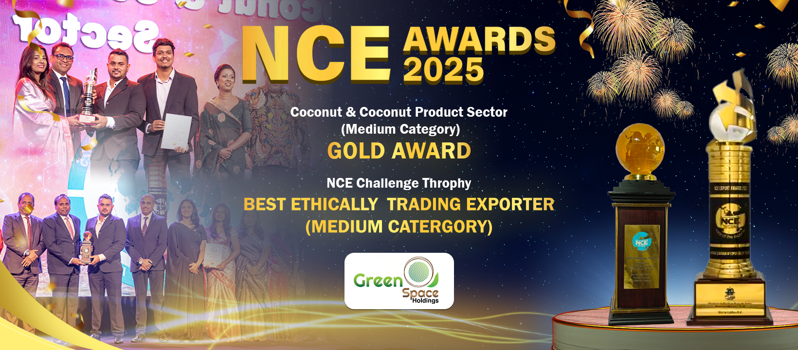 NCE Export Awards Coconut Sector Gold Award