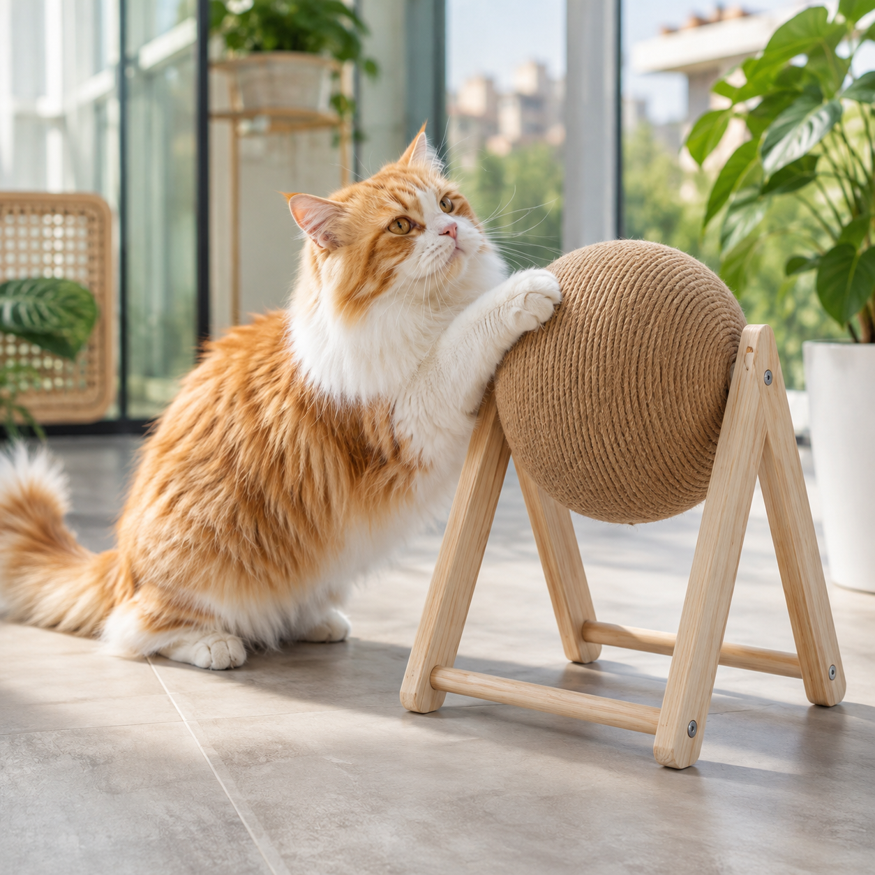 Coir Twine Exercise Ball for Cats